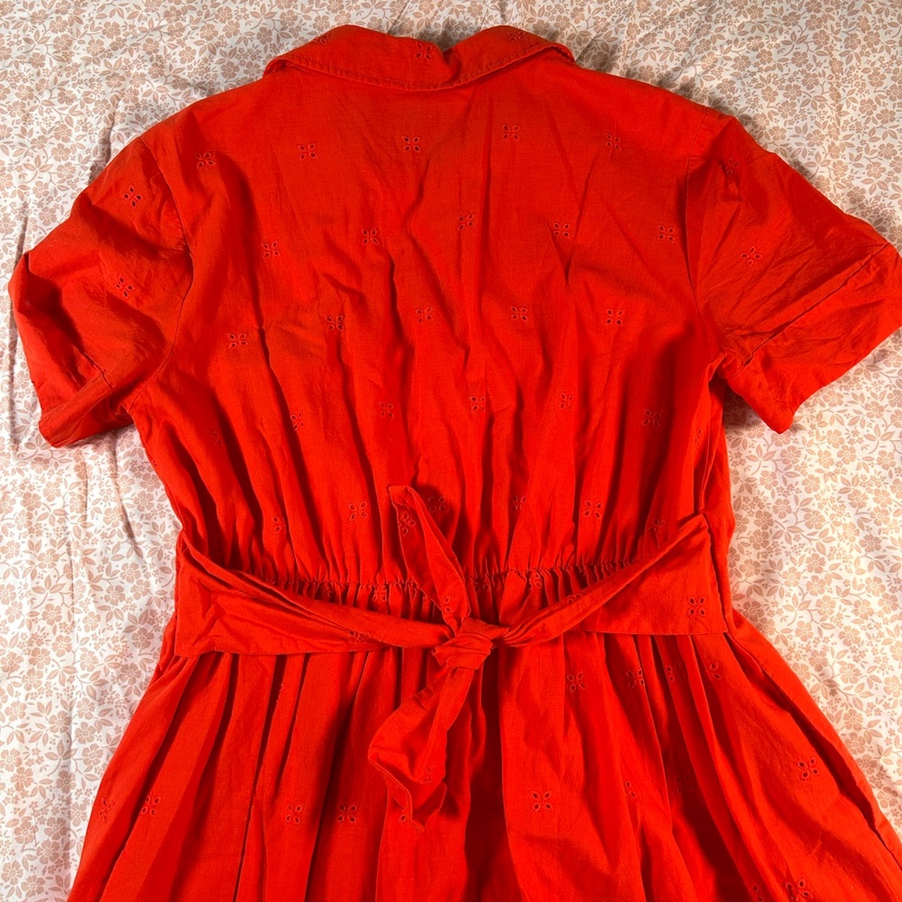 Kate Spade Vibrant Orange Midi Dress - Picture 9 of 11